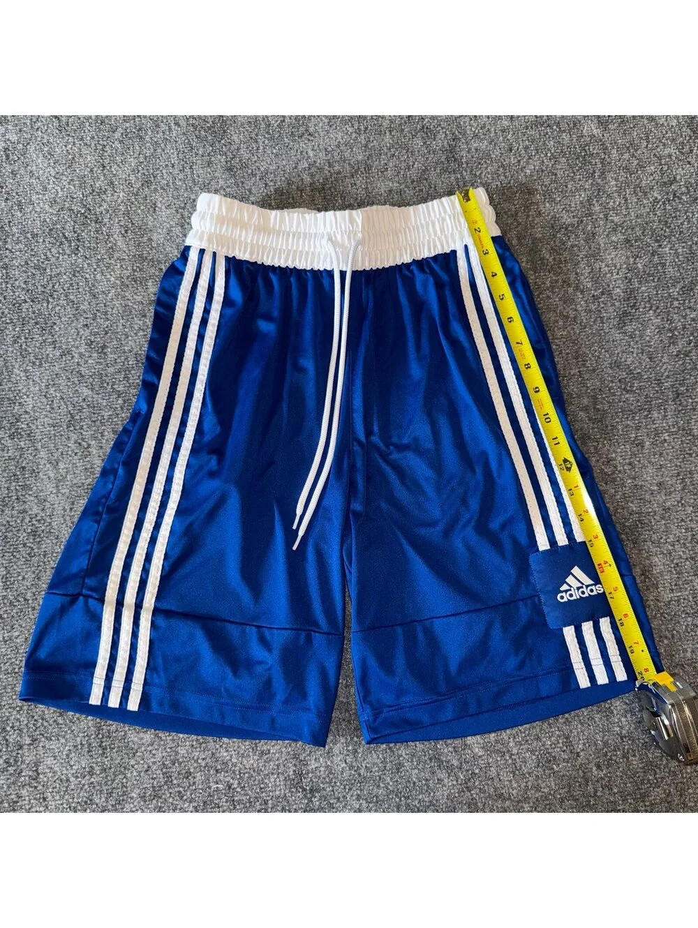 Adidas Basketball Baggy Blue Athletic Shorts Mens MD Vtg y2k 90s Rare